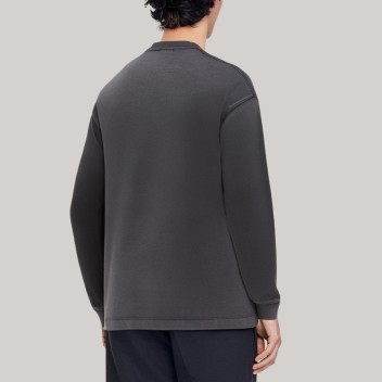Retro loose men's long-sleeved base shirt