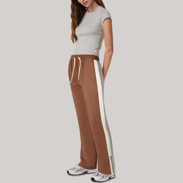 Stylish side-striped women's sweatpants