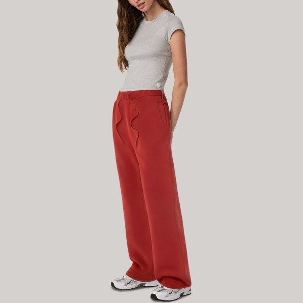 Acid-washed comfortable women's jogger pants