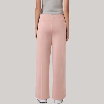 Pink straight-leg soft women's sweatpants