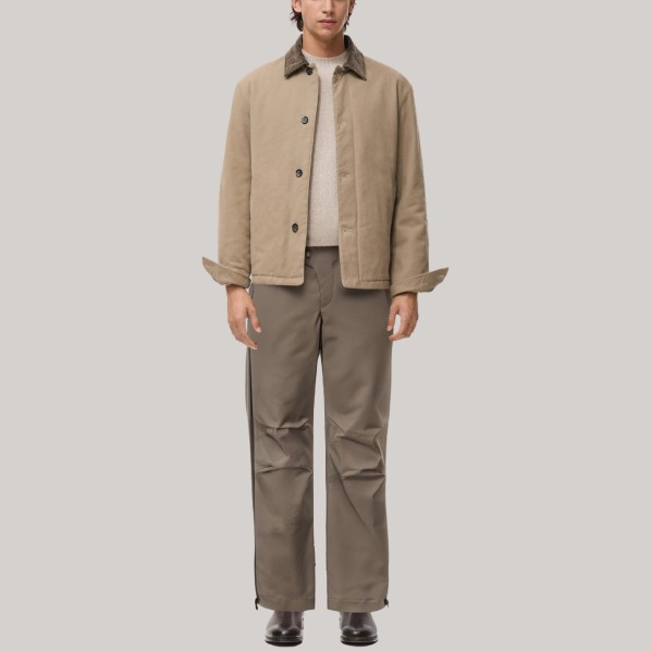 Side zipper straight leg men's windproof pants