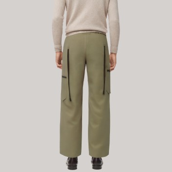 Green outdoor straight leg men's windproof pants