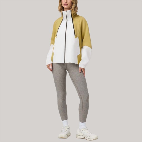 Color-blocked hiking and outdoor women's windproof jacket