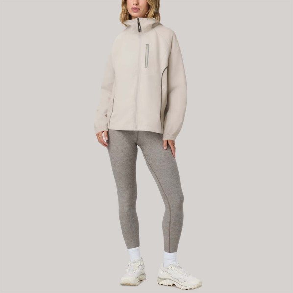 Outdoor Loose-fitting Hooded Women's Windbreaker