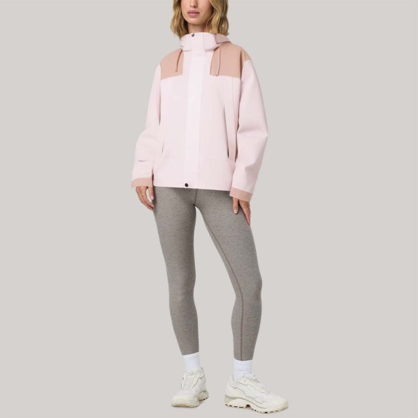 Pink outdoor mountain women's windbreaker